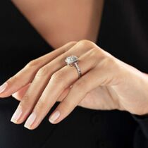 обзорное фото Изысканное золотое кольцо Фантазия с бриллиантами 039214  Золотые кольца с бриллиантами