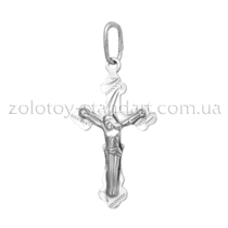 обзорное фото Серебряный крест 62516  Серебряные подвески крестики