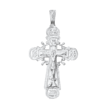обзорное фото Серебряный крестик П2/035  Серебряные подвески крестики