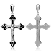 обзорное фото Серебряный крест 62540  Серебряные подвески крестики