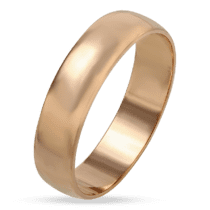 обзорное фото Золотое кольцо обручальное классическое Вместе навсегда 033340  Классические обручальные кольца из золота