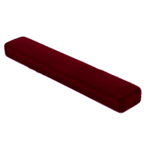 обзорное фото Футляр бордовый широкий для браслета и цепочки 1060  Подарочные футляры и упаковки