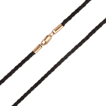 обзорное фото Ювелирный шнурок с вставками из золота 035360  Золотые цепочки