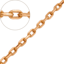 обзорное фото Золотая цепочка Якорное 12637  Якорная цепочка золотая