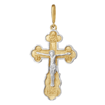обзорное фото Серебряный крестик П32/077  Серебряные подвески крестики