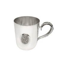 обзорное фото Серебряная кружка с эмалью Кармен 022167  Серебряные чашки