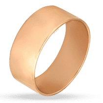 обзорное фото Широкое обручальное кольцо Американка из красного золота 035159  Золотые обручальные кольца