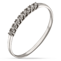 обзорное фото Золотое кольцо дорожка с бриллиантами 035175  Золотые кольца