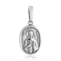 обзорное фото Серебряная иконка Святая мученица Екатерина 036997  Серебряные подвески иконки