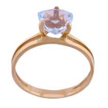 обзорное фото Золотое кольцо с топазом 398401  Золотые кольца с топазом
