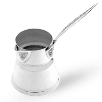 обзорное фото Серебряная турка 925 пробы для заваривания идеального королевского кофе 033180  Серебряные кувшины и чайники