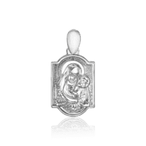 обзорное фото Серебряный подвес Казанская икона Божией Матери 035241  Серебряные подвески иконки