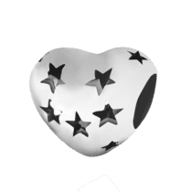 обзорное фото Серебряный подвес-шарм Сердце 025026  Серебряные подвесы-шармы (бусины)
