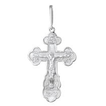 обзорное фото Серебряный крестик П2/077  Серебряные подвески крестики