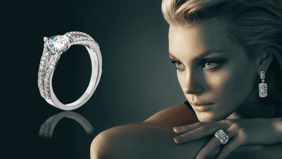 картинка Женские кольца с бриллиантами