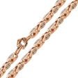 Мужская цепь из красного золота 038624 детальное изображение ювелирного изделия Золотые цепочки мужские