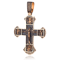 Золотой православный крест 024656
