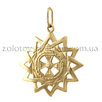 Золотой кулон Звезда Эрцгаммы 62282