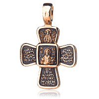 Золотой православный крестик 024658