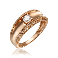 Изысканное золотое кольцо с фианитами 035509