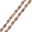 Стильная мужская цепь в комбинированном золоте и эмалью 038621 детальное изображение ювелирного изделия Золотые цепочки мужские