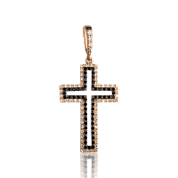 Золотой крестик с цирконием 1,4,0793