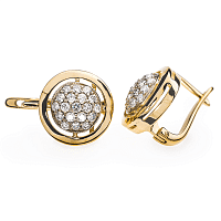 Золоті сережки з діамантами Margaret E0310