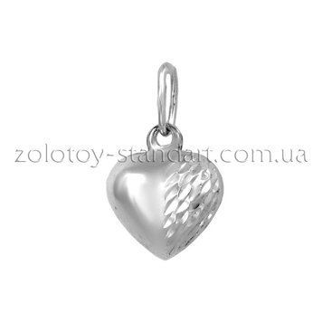 Серебряный подвес Сердце 62049 62049с фото