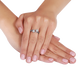 Женское кольцо из серебра с фианитами 031284 031284 фото 2