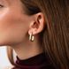 Серьги в лимонном золоте с дорожкой фианитов 043396 043396 фото 4