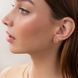 Золотые серьги-гвоздики Солнце, жёлтое золото 037935 037935 фото 5