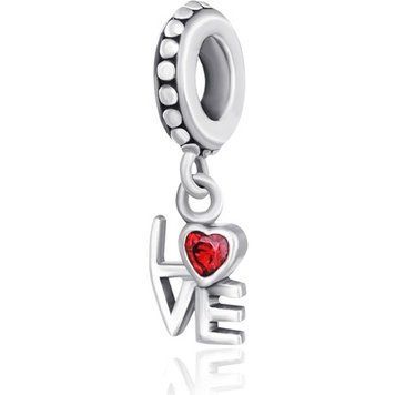 Срібний підвіс-шарм Love с сердечком 024970 024970 фото