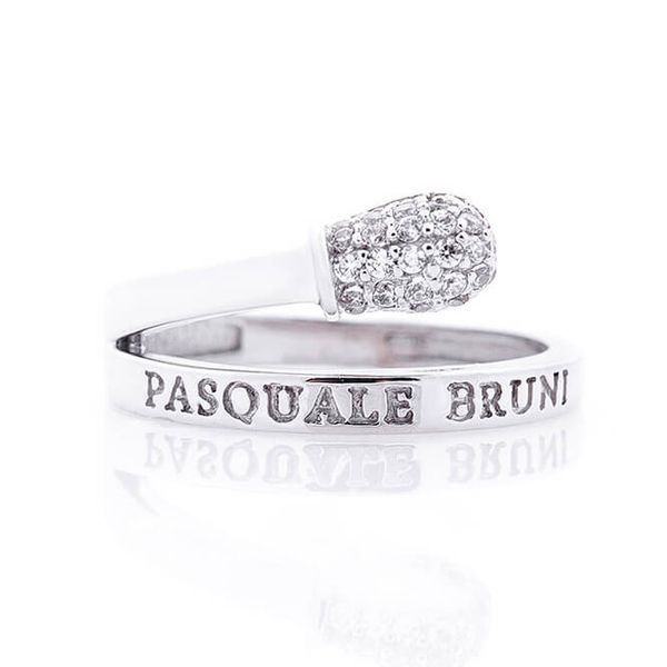 Золотое кольцо в стиле Pasquale Bruni Спичка с фианитами 031762 031762 фото