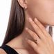 Сережки з комбінованого золота 585 з фіанітами 032074 032074 фото 2