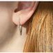 Серьги стрелы из красного золота с фианитами 034245 034245 фото 4