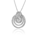 Серебряное колье в стиле Chopard с фианитами 027397 027397 фото 1