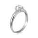 Каблучка з білого золота з діамантом 023197 023197 фото 6