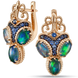 Сережки с опалом и фианитами в золоте Марго 034154 034154 фото 2