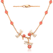 Золотое колье с улекситом и фианитами Весеннее Вдохновление 033752 033752 фото 1