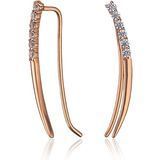 Серьги каффы из золота с фианитами 032347 032347 фото