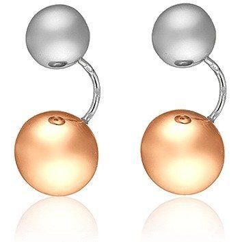 Серьги в стиле Dior из белого и красного золота 029110 029110 фото