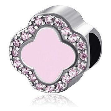 Серебряный подвес-шарм Розовый клевер 026331 026331 фото