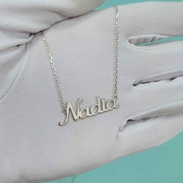Серебряное именное колье Nadia (Надия) 038111 038111 фото