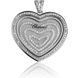 Серебряный кулон Сердца с фианитами в стиле Chopard 027680 027680 фото 3
