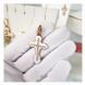 Золотой крестик с белой эмалью и фианитами 031584 031584 фото 2