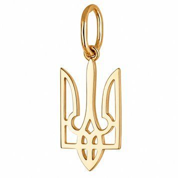 Золотий кулон Тризуб, Герб України 037423 037423 фото