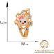 Золоті сережки Hello Kitty з фіанітами 025746 025746 фото 3
