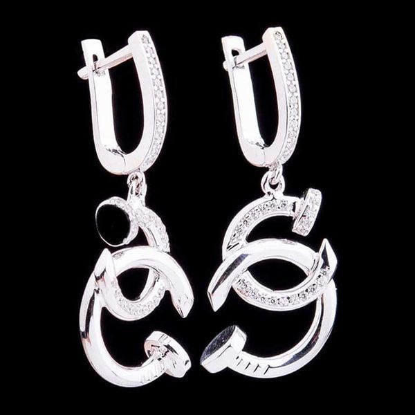 Золотые серьги гвозди с фианитами 038459 038459 фото