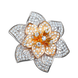 Серебряное кольцо Цветок с фианитами 028270 028270 фото 2