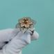 Серебряное кольцо Цветок с фианитами 028270 028270 фото 3